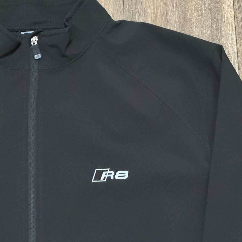 Audi Jacket Men's XL Black Softshell R8 Performance Windbreaker Weatherproof - Picture 4 of 11